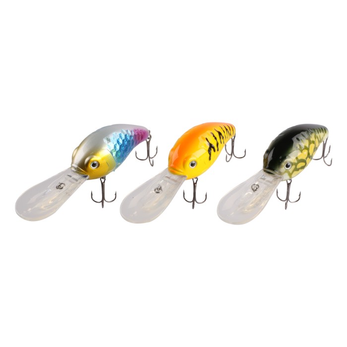 Shallow Plastic Smart Crankbait with VMC Hooks (CB1513)